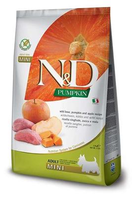 FARMINA N&D GF Pompoen, Wildzwijn & Appel Adult Mini - droog hondenvoer - 800 g