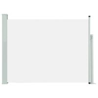 The Living Store Zijscherm - UV-bestendig Polyester - 140 x 0-500 cm - Crème/Grijs - thumbnail