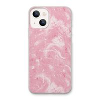 Abstract Painting Pink: iPhone 13 Transparant Hoesje
