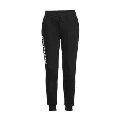 Trainingsbroek relax zwart - Rotterdam - We never walk alone - logo rechts