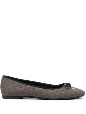 Michael Michael Kors ballerines Nori en cuir - Marron