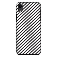 Strepen zwart-wit: iPhone XR Tough Case