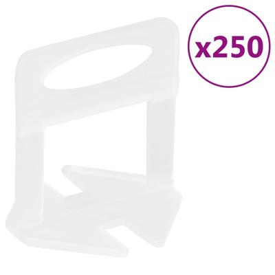 VidaXL Nivelleerklemmen voor tegels 250 st 1,5 mm