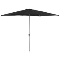 Staande Parasol in aluminium - Stokparasol van 200x300 cm - zwart - thumbnail