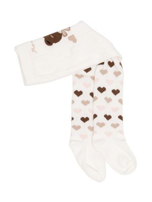 Monnalisa short à motif de cœurs - Blanc