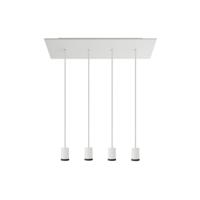 Hanglamp 4x GU1d0 lampen set kookeiland breed met led