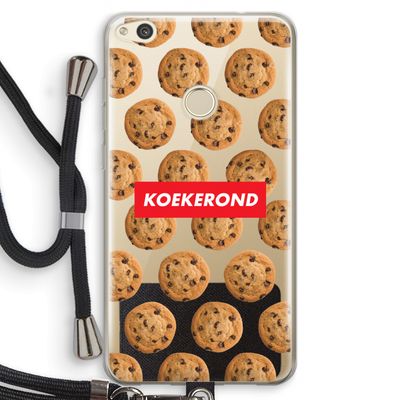 Koekerond: Huawei Ascend P8 Lite (2017) Transparant Hoesje met koord