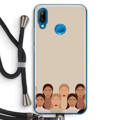 Girls girls girls: Huawei P20 Lite Transparant Hoesje met koord