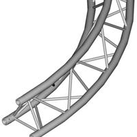 Duratruss DT 33/2 400 cm 90 gr cirkelonderdeel 4 meter 90 graden