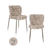 Stoel Odarby bruin omara (set van 2)