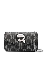 Karl Lagerfeld sac à bandoulière Ikonik Monogram - Noir - thumbnail