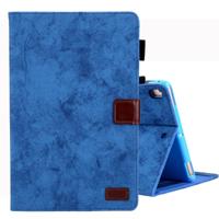 Voor iPad mini (2019) Business stijl horizontale Flip lederen draagtas met houder & kaartsleuf & fotolijstjes & slaap/Wake-up functie (blauw)