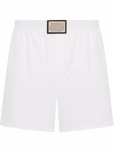 Dolce & Gabbana boxer à patch logo - Blanc