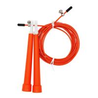 Staaldraad skipping overslaan verstelbare fitness sprong touw lengte: 3m (oranje)