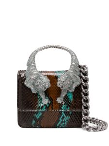 Roberto Cavalli petit sac Roar à ornements en cristal - Marron