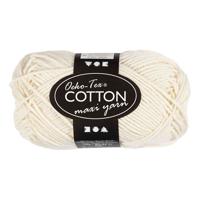 Creativ Company Katoengaren afm 8/8 l: 80-85 m off-white - 50gr.