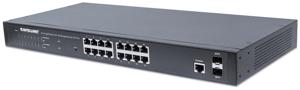 Intellinet 561341 netwerk-switch Managed L2+ Gigabit Ethernet (10/100/1000) Power over Ethernet (PoE) 1U Zwart