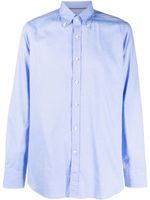 Tintoria Mattei chemise en coton à boutonnière - Bleu