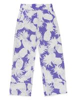 Nº21 Kids pantalon ample à fine rayures - Violet - thumbnail