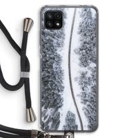 Snøfall: Samsung Galaxy A22 5G Transparant Hoesje met koord