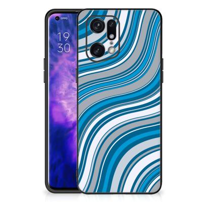 OPPO Find X5 Pro Back Case Waves Blue
