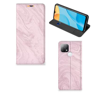 OPPO A15 | Standcase | Marble Pink - Origineel Cadeau Vriendin