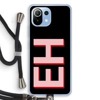 Monogram: Xiaomi Mi 11 Lite Transparant Hoesje met koord