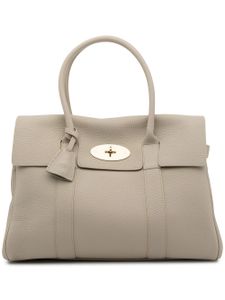 Mulberry sac à main Bayswater en cuir grainé - Blanc