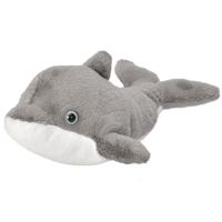 Wild Republic Knuffel dolfijn - grijs - 13 cm - pluche - knuffeldier