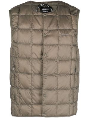 Gramicci gilet matelassé à logo brodé - Gris