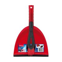 Bezem met Stoffer en Blik Schoonmaakset Vileda 141743 Zwart Rood Plastic (1 Onderdelen) (1 Stuks) - thumbnail
