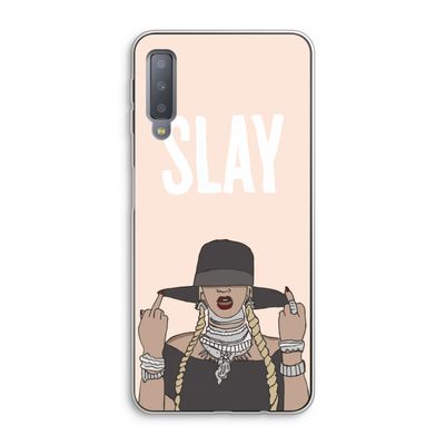 Slay All Day: Samsung Galaxy A7 (2018) Transparant Hoesje