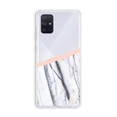 A touch of peach: Galaxy A71 Transparant Hoesje