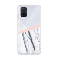 A touch of peach: Galaxy A71 Transparant Hoesje