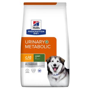 Hill's Prescription Diet C/D Multicare Urinary + Metabolic (Weight Care) hondenvoer 3 x 1,5 kg