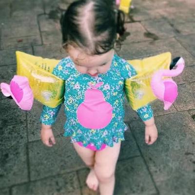 Het formaat van de kinderen opblaasbare Flamingo vorm Arm Bands Floating mouwen Water zwemmen drijvers vleugels: 16x20x15cm