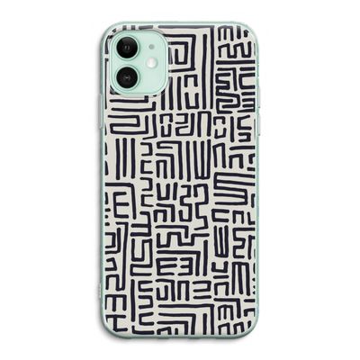 Moroccan Print: iPhone 11 Transparant Hoesje