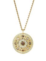 DE BEERS collier Talisman Medal en or 18ct pavé de diamants - thumbnail