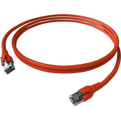 EasyLan FlexBoot Patchkabel Kat.6A, S/FTP, rood, 1 m