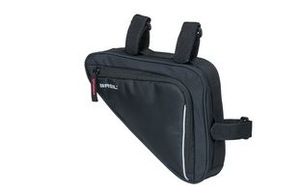 Basil sport design frametas m - zwarte fietstas - 1,7l - waterafstotend - klittenbandbevestiging