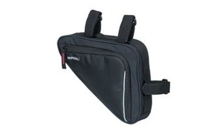Basil sport design frametas m - zwarte fietstas - 1,7l - waterafstotend - klittenbandbevestiging