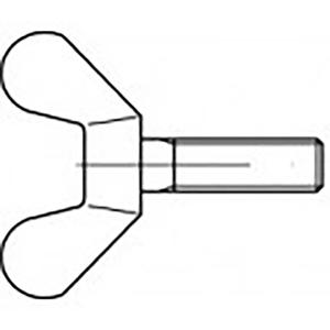 TOOLCRAFT TO-6854610 Vleugelschroef M12 70 mm DIN 316 Kneedbaar Verzinkt 20 stuk(s)