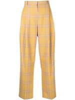3.1 Phillip Lim pantalon droit à carreaux en jacquard - Jaune 3.1 Phillip Lim pantalon droit à carreaux en jacquard - Jaune