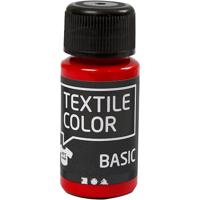 Creativ Company Textile color semi-dekkende textielverf - rood, 50ml