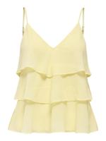 Only Onllinn Life Flounce Singlet Wvn Noos Tops En Singlets Double Cream