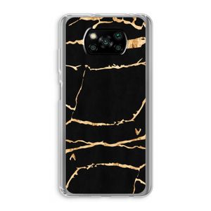 Gouden marmer: Xiaomi Poco X3 NFC Transparant Hoesje