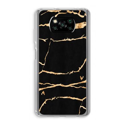 Gouden marmer: Xiaomi Poco X3 NFC Transparant Hoesje