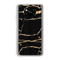 Gouden marmer: Xiaomi Poco X3 NFC Transparant Hoesje