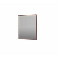 Spiegel INK SP19 70x4x80 cm incl. direct LED-Verlichting Rondom en Spiegelverwarming Geborsteld Metal Black