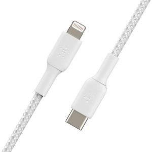 Belkin BOOSTCHARGE gevlochten USB-C naar Lightning kabel 2 meter